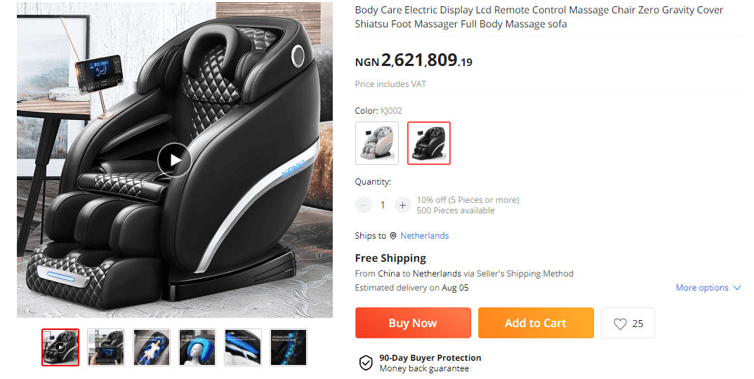 executive massage chair price
