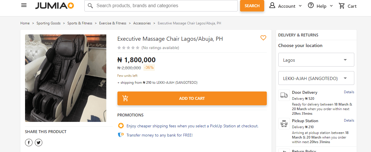price massage chairs
